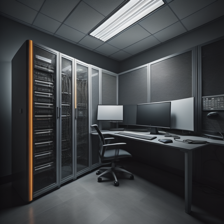 Commercial server room and network infrastructure managed by A. Computer Doctor in Murrieta and Temecula