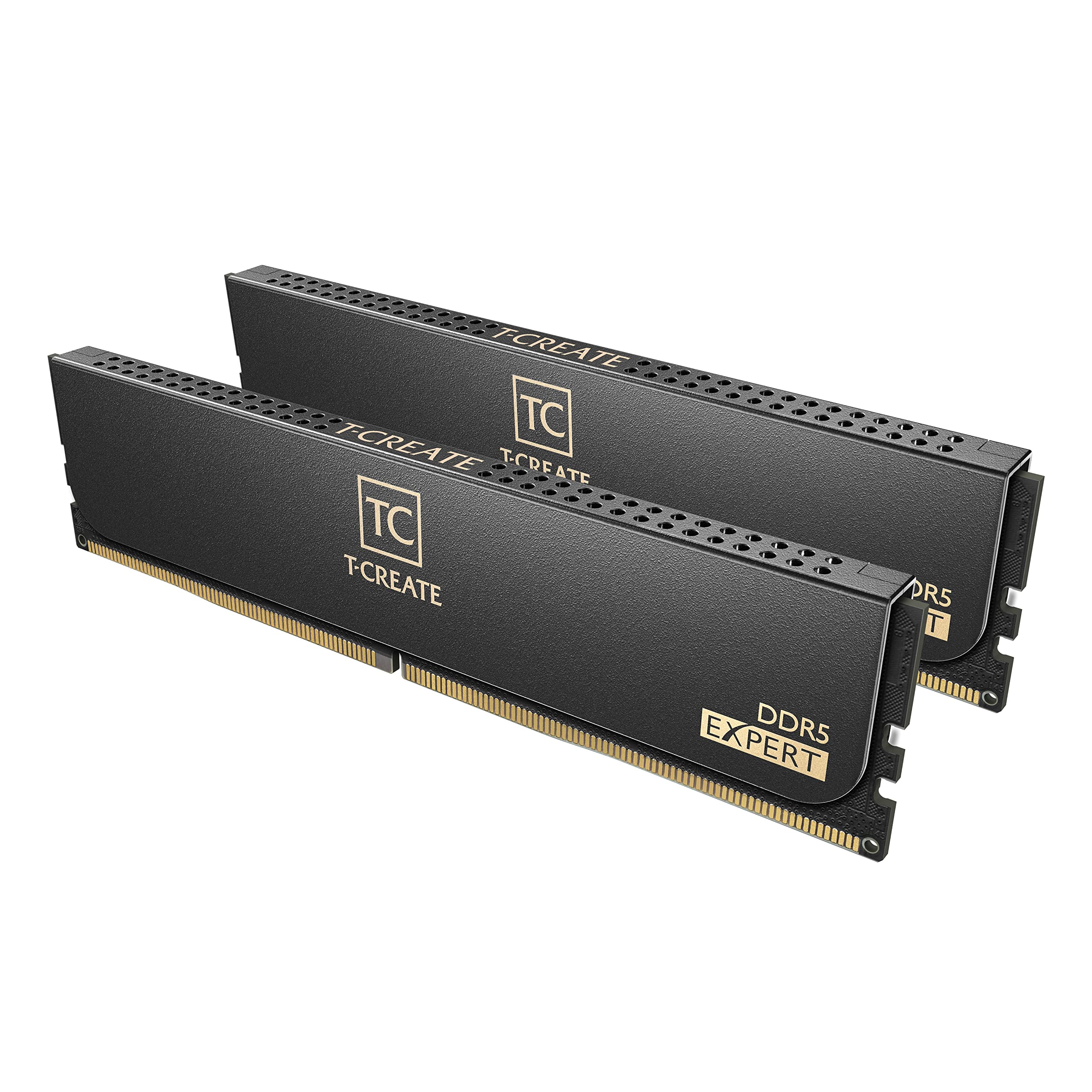 TEAMGROUP T-Create Expert CL30 Overclocking 10L DDR5 32GB Kit (2 x 16GB) 6000MHz (PC5-48000) Intel XMP 3.0 & AMD EXPO Compatible Desktop Memory Module Ram Black - CTCED532G6000HC30DC01